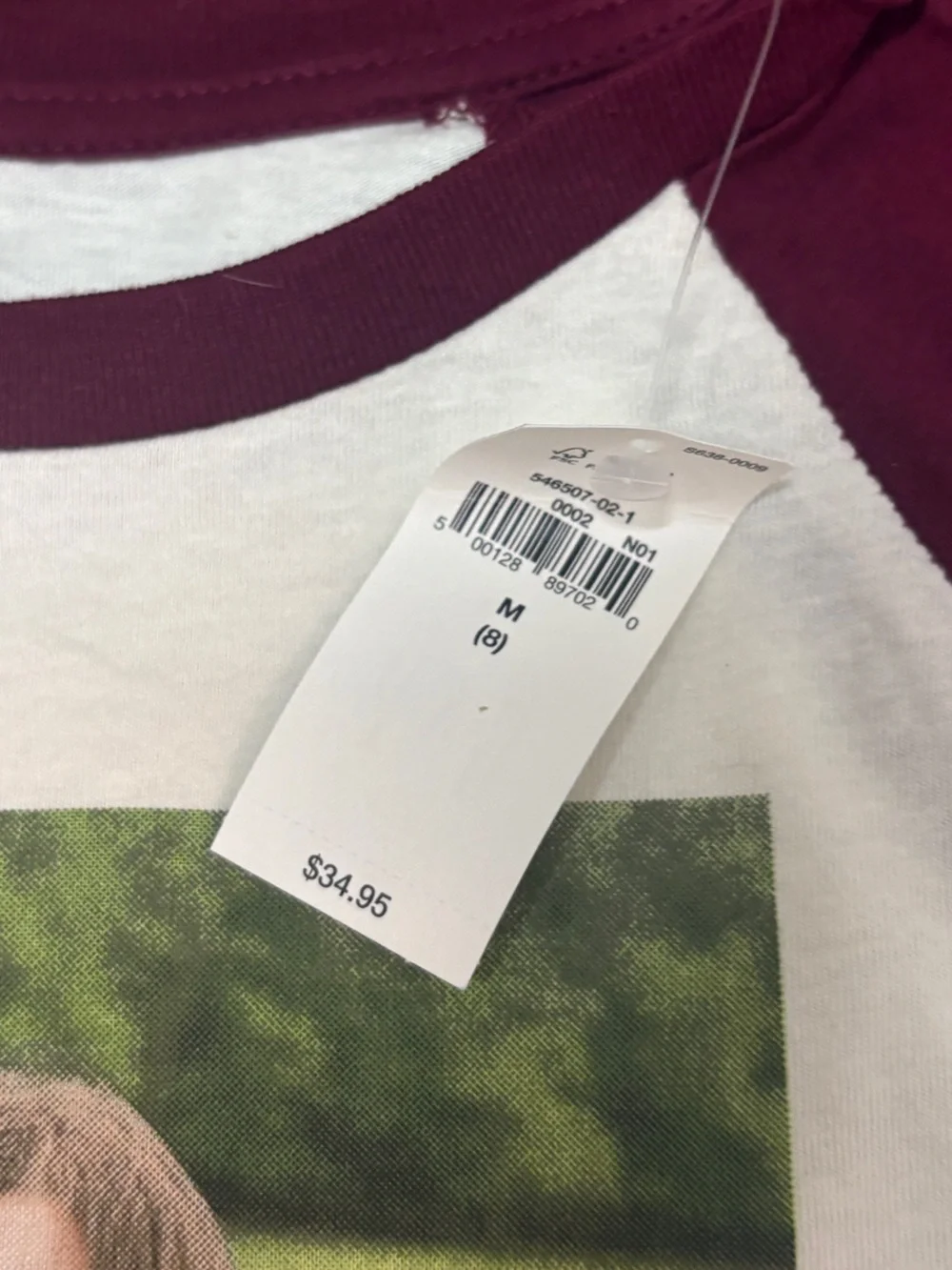 Gap White And Burgundy Raglan Kacey Musgraves Deeper Well T Shirt Girls Medium